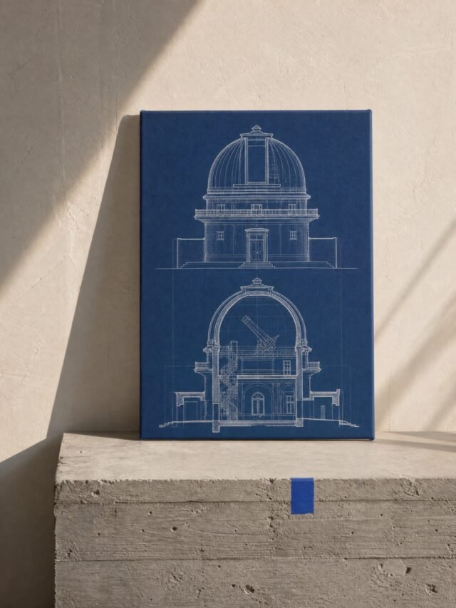 Observatory Elevation Blueprint Canvas