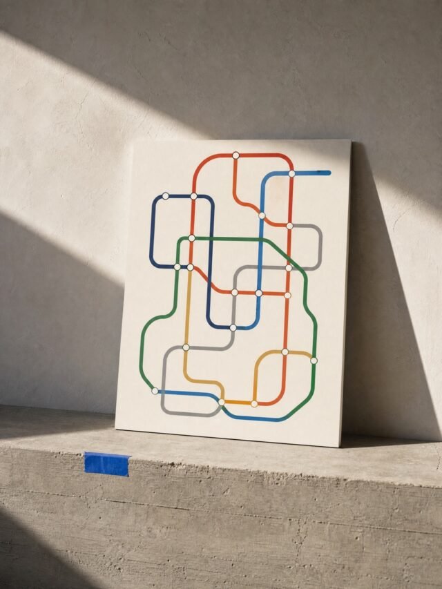 Metro Loop Abstract Map