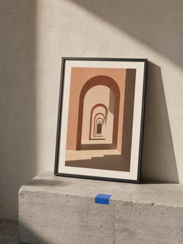 Arched Colonnade Framed Print
