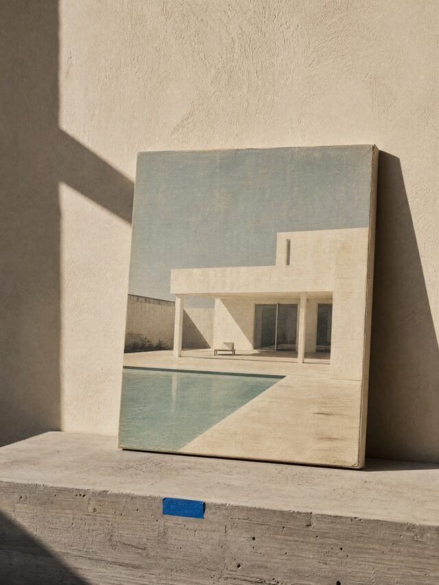 Modernist Villa Canvas